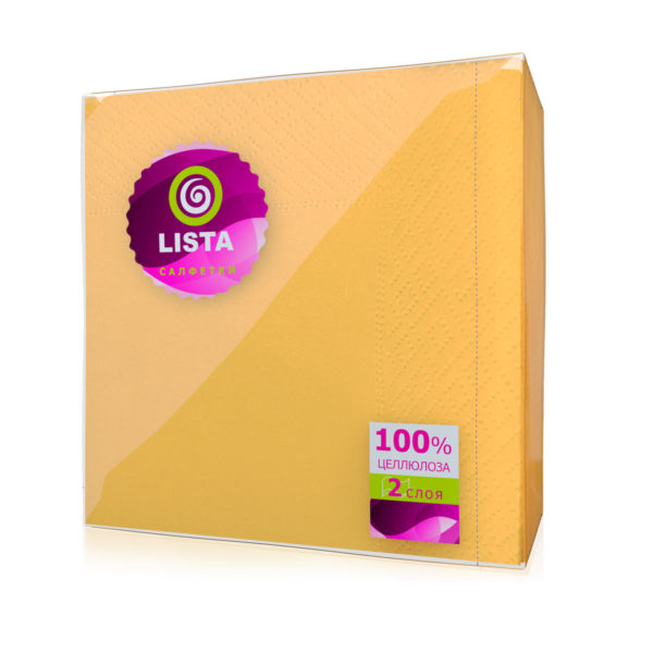 Владикавказ — Салфетки «Lista DELUXE» интенсив желтые оптом.