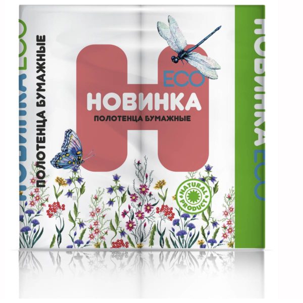 Владикавказ — Полотенца  «Новинка ЭКО» 2 рулона   белые оптом.