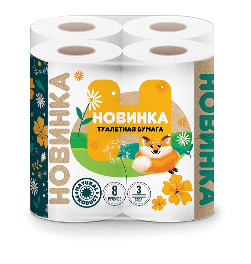 Владикавказ — Туалетная бумага  «Новинка» 3 слоя белая оптом.
